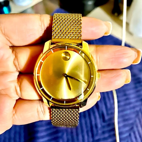 Gold How To Put On Movado Mesh Band Movado